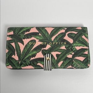 Out of Office Pink and Green Clutch